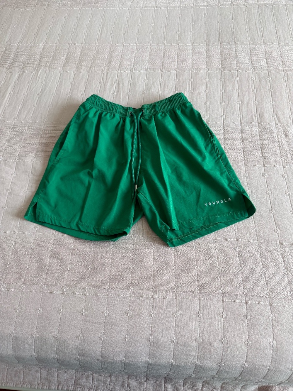 YOUNGLA Green Shorts